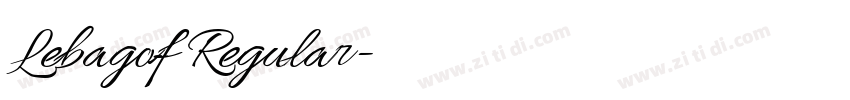 Lebagof Regular字体转换 Lebagof Regular字体转换